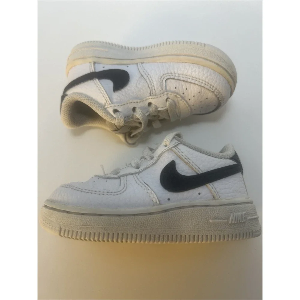 Nike Air Force 1 Low Sneakers (TS) Toddler Size 5C‎ White/Black CZ1691-100